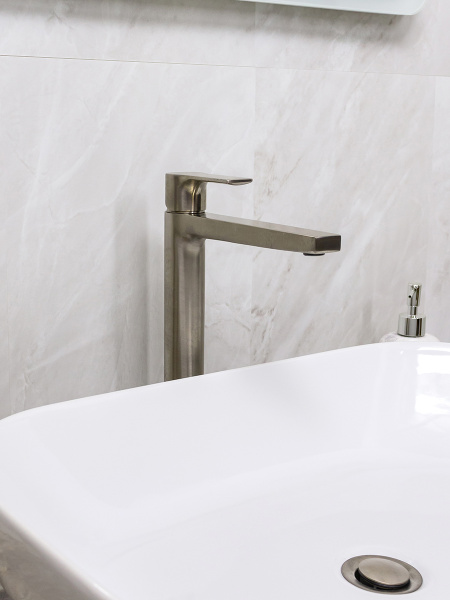 Смеситель для раковины Mariani Kali A16398KL12, нержавеющая сталь