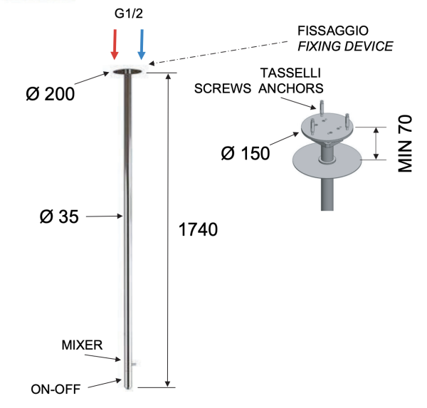 Смеситель для раковины 181 см Remer X Style N17LDO, золото глянцевое