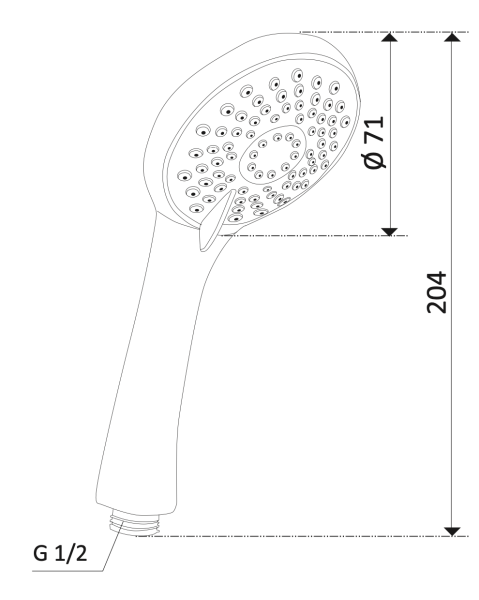 Ручной душ Mariani Trendy B00191TD00