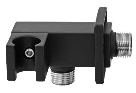 Держатель ручного душа с подключением шланга Remer 337SNO, черный матовый