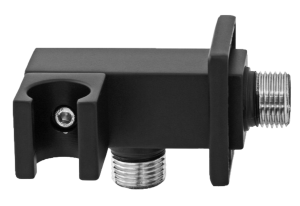 Держатель ручного душа с подключением шланга Remer 337SNO, черный матовый