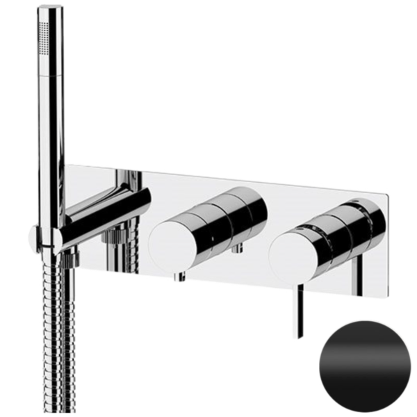 Смеситель для душа Remer Metrica MC97D3NO, черный матовый