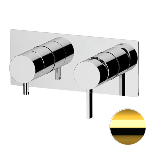 Смеситель для душа Remer Metrica MC93ZDO, золото глянцевое