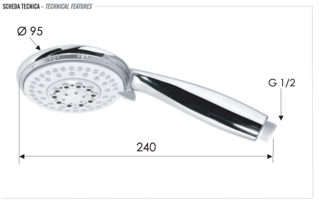 Ручной душ Remer 318F4X