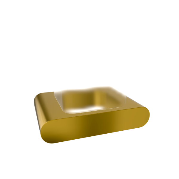 Стакан Remer Lounge LN15GP, золото глянцевое PVD