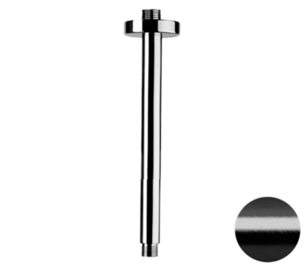 Кронштейн потолочный для верхнего душа 30 см Remer 347N30CFP, черный брашированный хром