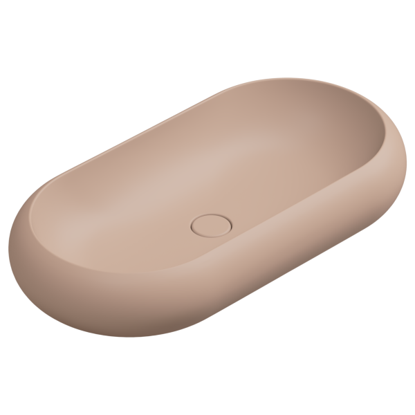 Раковина накладная 80x42 см GSG Ceramic Design Petra PELAV80032, Cipria Matt