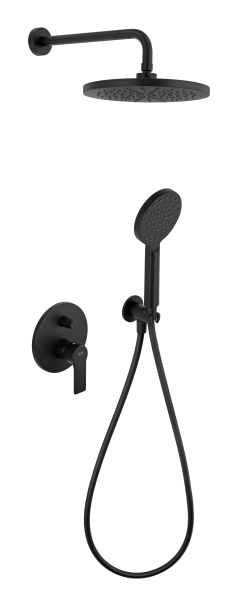 Душевая система Remer Energy EY09S02MD25NOVB, черный матовый