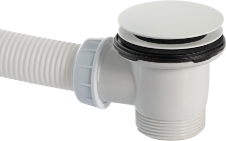 Слив-перелив click-clack для ванны OMP Tea 2868.660.6XD, белый матовый