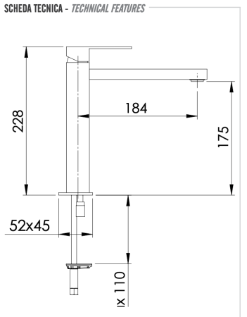 Смеситель для раковины Remer Q-Design QD11L