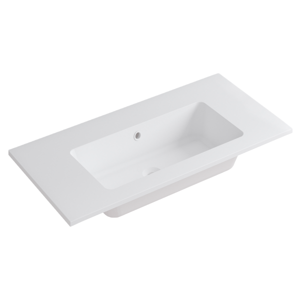 Раковина для тумбы 90 см Onsen 18MT-090-CX-GBI, белый глянцевый