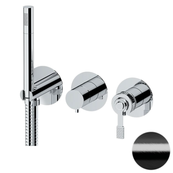 Смеситель для душа Remer Atelier AL97D3PWBCFP, черный брашированный хром