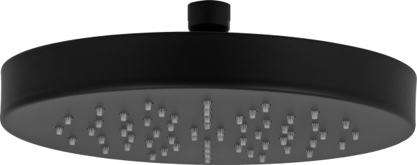 Верхний душ с шарнирным соединением 22 см Daniel A578H3CM2215, черный матовый