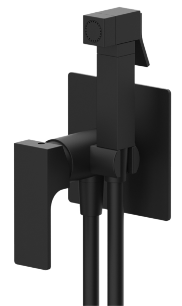 Гигиенический душ со смесителем Remer Absolute AU65NO, чёрный матовый