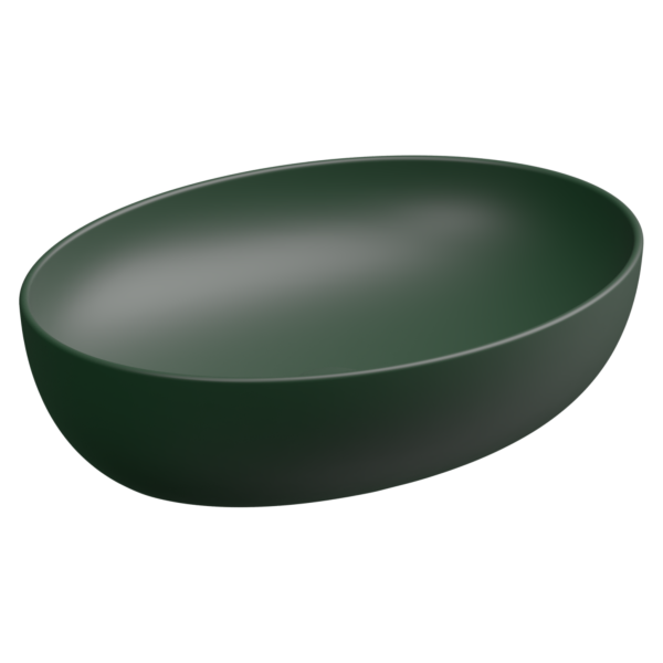 Раковина накладная 55x42 см GSG Ceramic Design Easy EALAVOV55036, Smeraldo Matt