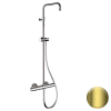 Душевая система термостатическая Remer Elegance EQ32ASSDHS, латунь брашированная PVD