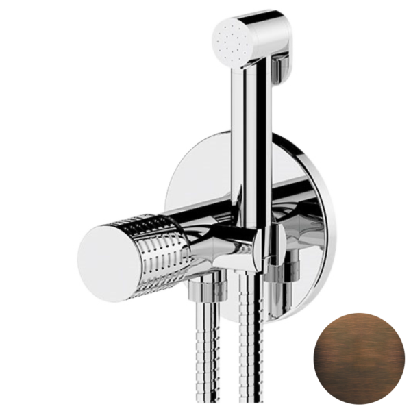 Гигиенический душ со смесителем Remer Celebrity CEC65WBR, бронза масляная