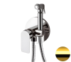 Гигиенический душ со смесителем Remer Infinity I65DO, золото глянцевое