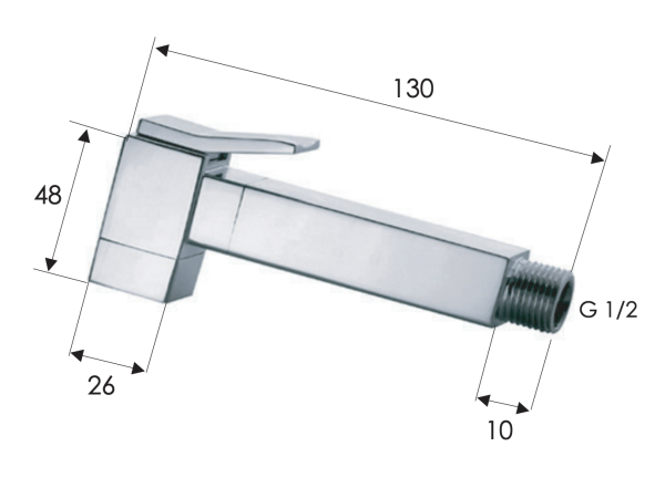 Гигиенический душ Remer 332OSNO, черный матовый