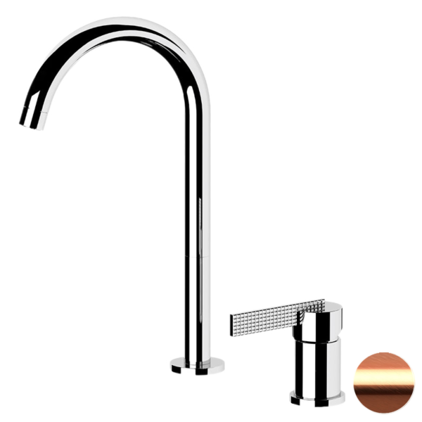 Смеситель для раковины Daniel Club ANC655LRP, медь брашированная