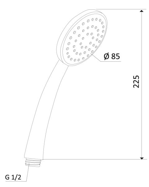 Ручной душ Mariani Noir B00191NO00