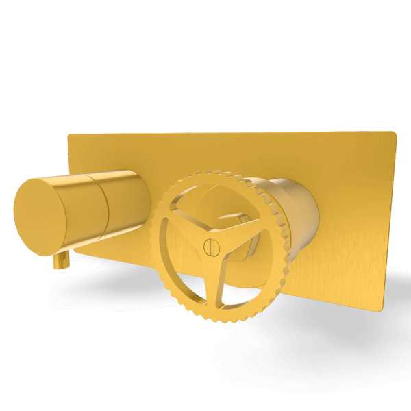 Смеситель для душа Remer Chrono CH92ZWBBG, золото брашированное