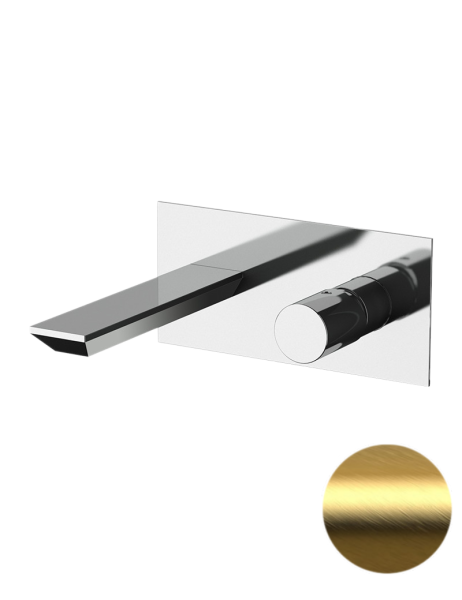 Смеситель для раковины Remer Edge EG515BG, золото брашированное