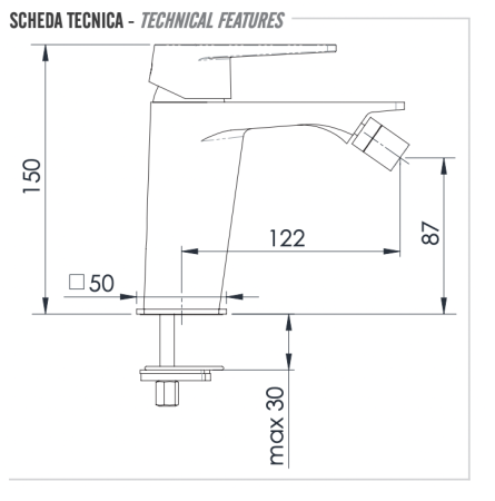 Смеситель для биде Remer Dream D22