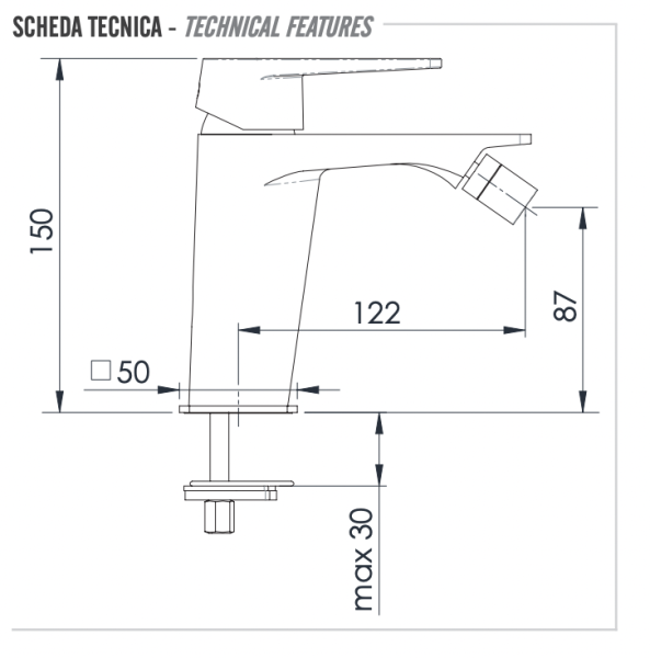 Смеситель для биде Remer Dream D21