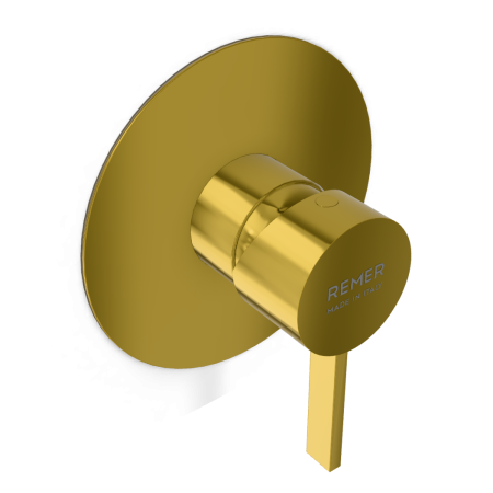 Смеситель для душа Remer Metrica MC30LGP, золото глянцевое PVD