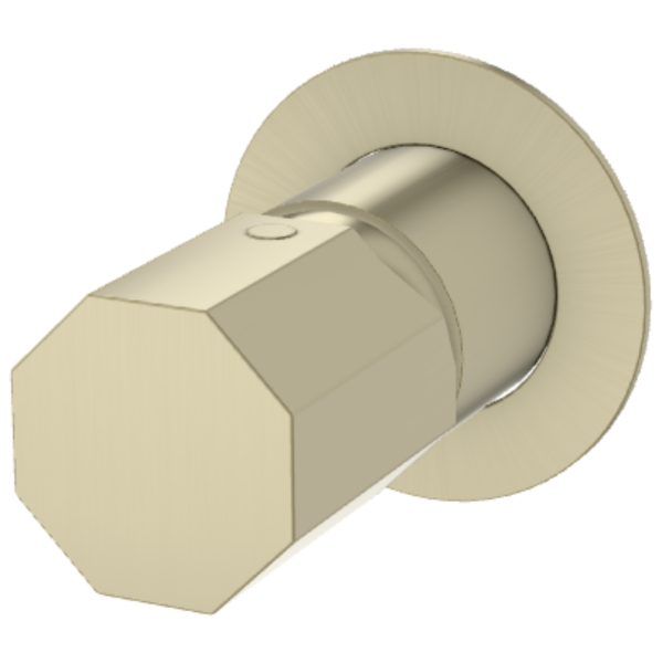 Смеситель для душа Remer Ottagono ON30LNZ, никель брашированный PVD