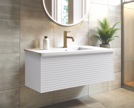  Тумба для раковины с 2 ящиками  120см Onsen Pixel 68-BP-122-S2-M03, белый 