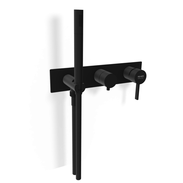Смеситель для душа Remer Metrica MC97D2WBNO, черный матовый