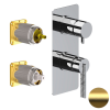 Смеситель для душа Daniel Club ANC612D2KBDP, золото брашированное