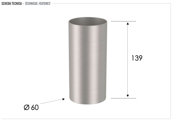 Стакан настольный Remer INOX SSXI15A, нержавеющая сталь