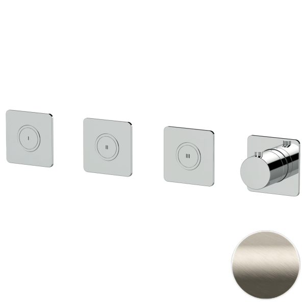 Смеситель термостатический для душа Remer X Style X99QD3PKBXV, сталь