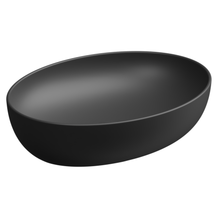 Раковина накладная 55x42 см GSG Ceramic Design Easy EALAVOV55003, черный матовый