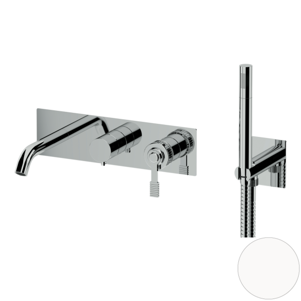 Смеситель для ванны Remer Atelier AL53D2WBBO, белый матовый