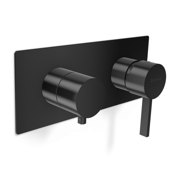 Смеситель для душа Remer Metrica MC92ZWBCFP, черный брашированный хром