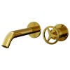 Смеситель для раковины Remer Chrono CH15PWBDO, золото глянцевое