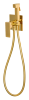 Гигиенический душ со смесителем Remer Absolute AU65DO, золото глянцевое