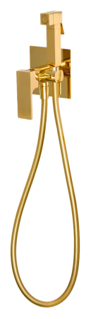 Гигиенический душ со смесителем Remer Absolute AU65DO, золото глянцевое
