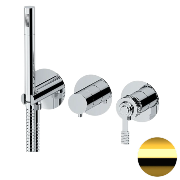 Смеситель для душа Remer Atelier AL97D3PWBDO, золото глянцевое