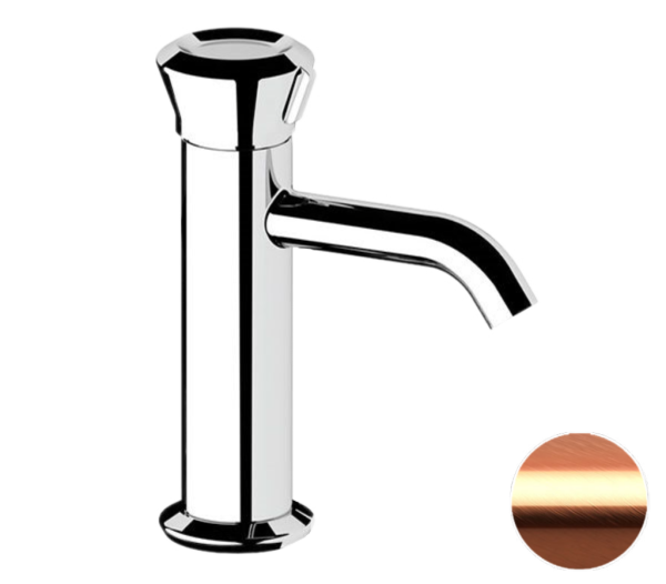 Смеситель для раковины Remer Element ET12RP, медь брашированная