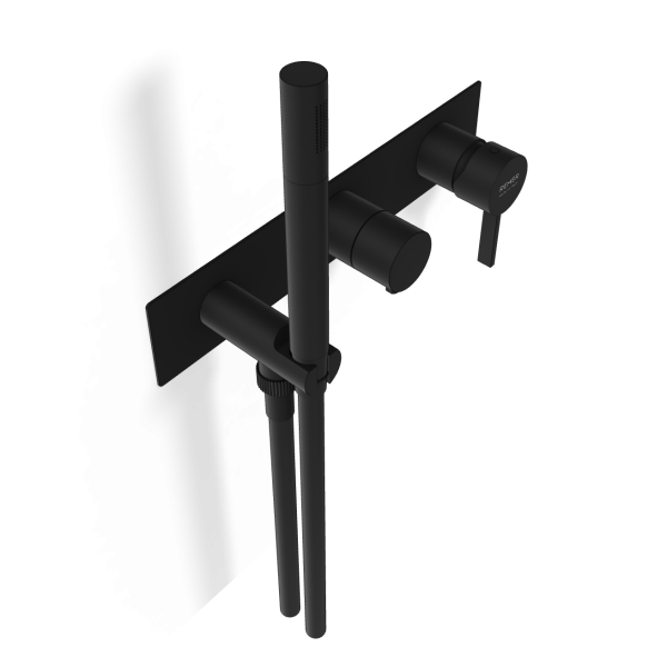 Смеситель для душа Remer Metrica MC97D2WBNO, черный матовый