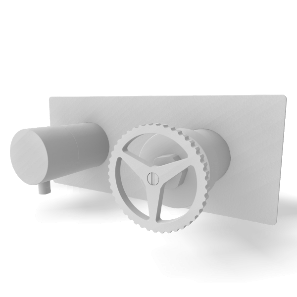 Смеситель для душа Remer Chrono CH92ZWBBO, белый матовый