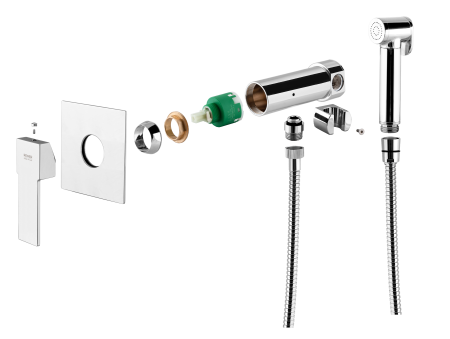 Гигиенический душ со смесителем Remer Qubika Q65W