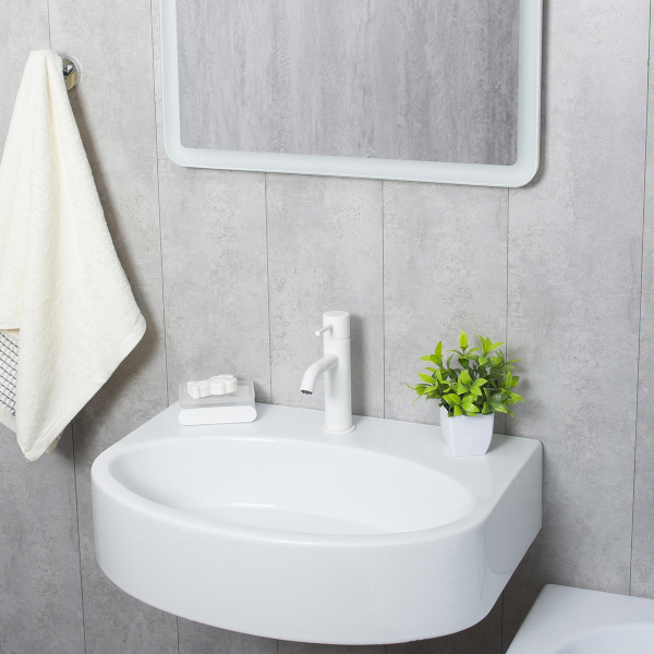 Смеситель для раковины Mariani Next A37380NS12, белый матовый