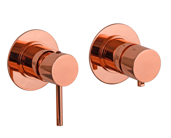 Смеситель для душа Remer X Style X96RL, медь глянцевая