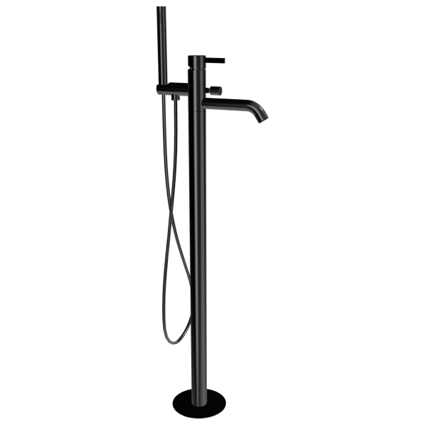 Смеситель для ванны Remer Metrica MC08CFP, черный брашированный хром